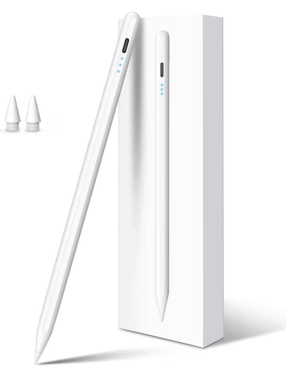 White Stylus Pen with 3 Replacement Tips